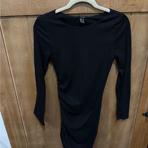 Forever 21 Black Long Sleeve Dress